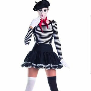 Mime Halloween outfit.